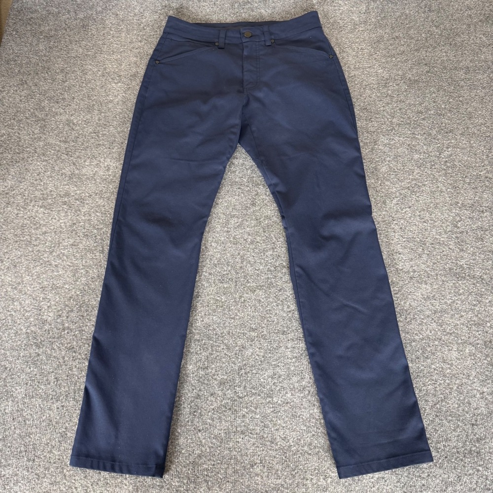 Myles Pants Mens 30x32 Blue Athletic Slim Performance Stretch Casual Everyday